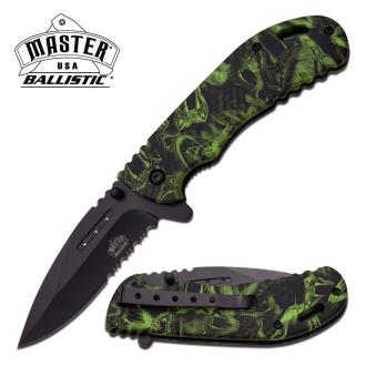 Master USA MU-A030GNSN Spring Assisted Knife