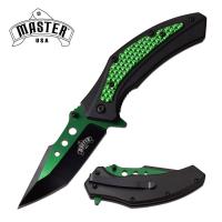 MU-A077GN - Master USA Spring Assisted Knife Green