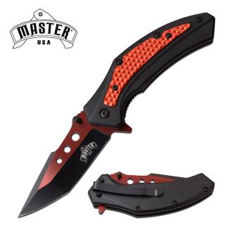 Master USA Spring Assisted Knife Red