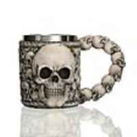 MUG-2SK - Underworld Drinking Tankard Mug Death Skull Coffee Cup Skeletal