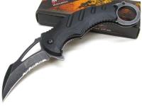 MX-A833BK - MTech Xtreme Tactical Karambit Knife Combat Spring Assisted Open Serrated 833BK