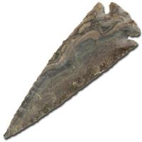 IN2256 - Medieval Flint Agate Arrowhead 4 Inch IN2256 - Medieval Weapons
