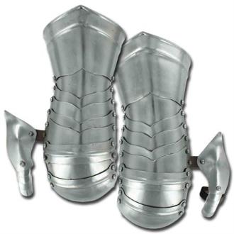 Medieval Forged Mild Steel Mitten Cuff Gauntlet Set