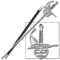 WG988 - Medieval Rapier Swept Hilt Square Guard Sword WG988 Swords