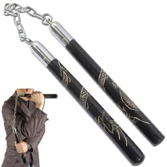 Way of the Dragon Nunchaku Pitch Black