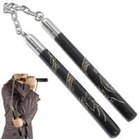 NU017BK - Way of the Dragon Nunchaku Pitch Black