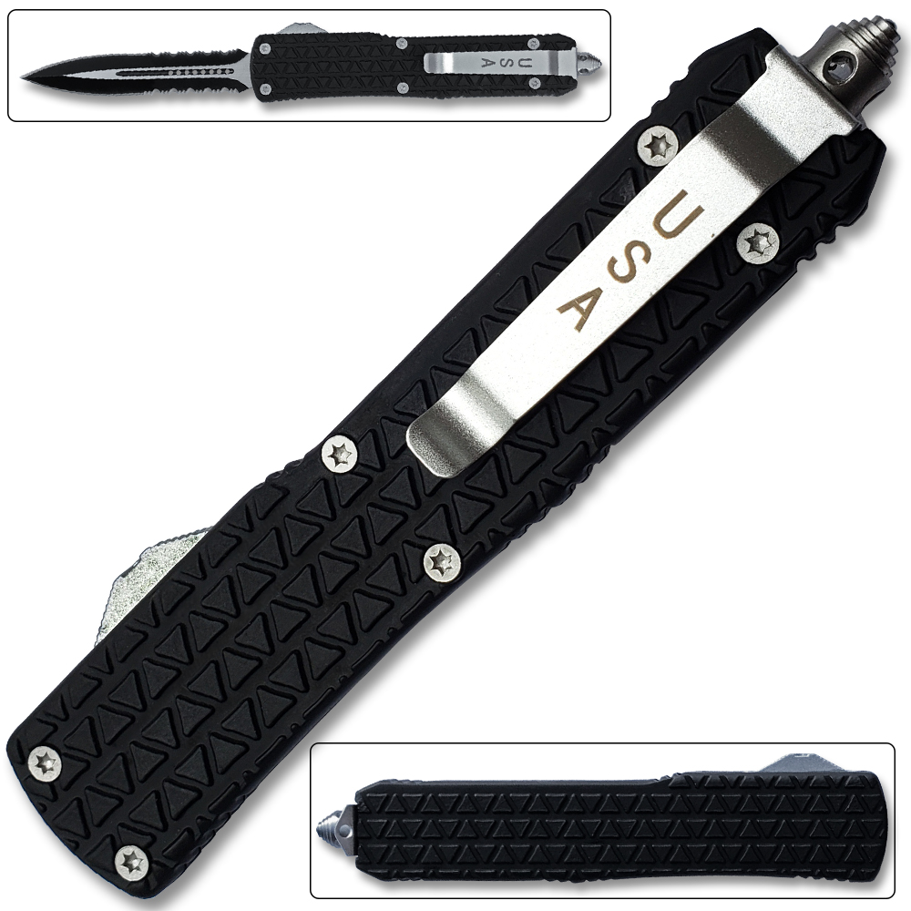 XL Spear Point OTF Switchblade Knife Out The Front Assisted Open