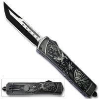 OFT-116SW - American Eagle OTF Switchblade Knife Tanto Blade