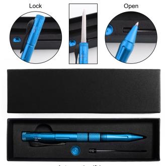 Tactical Executive Auto Pen Knife Blue