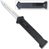 OTF-177BS - The Joker Silver Single Edge OTF Switchblade Knife Out The Front Limited Edition