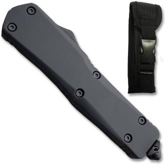 OTF Black Kriss Double Edge Blade Knife Large Black