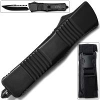 OTF2029 - Straight Edge Destroyer OTF Switchblade Knife Clip Plain USA
