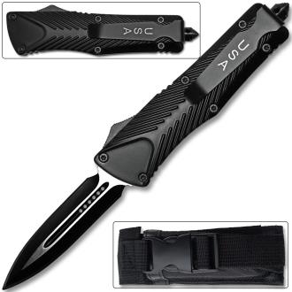 USA Raptor OTF Switchblade Knife Double Edge Knife