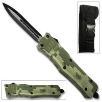 OTFM-11CA - Delta Force OTF Switchblade Out The Front Automatic Double Edge Spear Point Knife