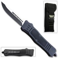 OTFM-11BK-2 - OTF Delta Black Straight Edge Knife