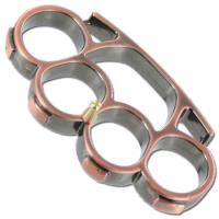 P490C - Iron Fist Knuckleduster Paperweight Buckle Brass