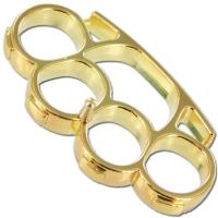 P490GD - Iron Fist Knuckleduster Paperweight Buckle Gold