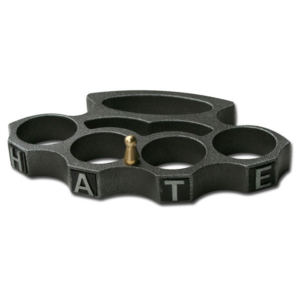 BLACK BRASS KNUCKLE 90G - WSD