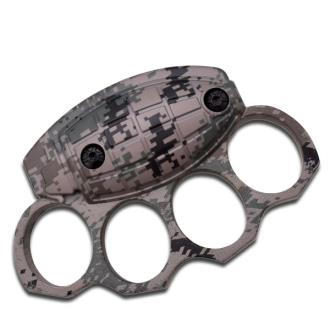 Frag Out! Metal Paper Weight Grenade Motif Knuckle Shape Urban Digital Camo