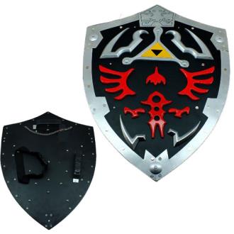 Dark Links Zelda Shield Extra Large All Steel 25 Inches Black