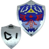 PK-2701BL - Zelda Triforce Metal Shield - Link Video Game Awakening Time