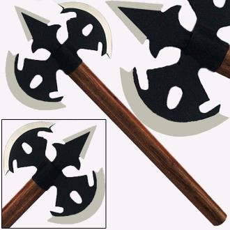 Double Bit Medieval Spear Axe Steel Viking Replica Battle Hatchet