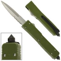HK7567 - Glass Breaker Tarantula Auto OTF Knife Olive Drab Green HK7567 - Knives