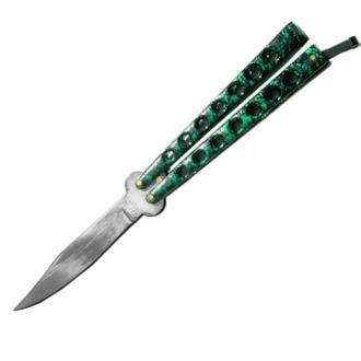 Green Flick Butterfly Knife