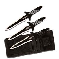 PP-021-3S - Dark Knight Threat Throwing Knife 3pc Set