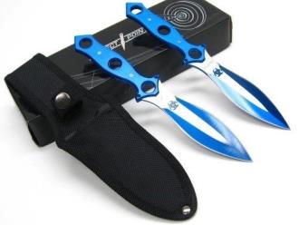 Perfect Point PP-089-2BL Throwing Knife Set 9" Overall