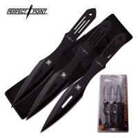 PP-598-3SPCS - Perfect Point PP-598-3BSPCS Throwing Knife Set 9&quot; Overall