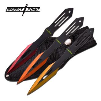 Perfect Point PP-598-3ROY Throwing Knife Set 6.5" Overall