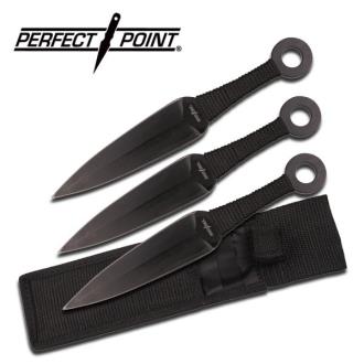 Perfect Point PP-869-3 Throwing Knife Set 9" Overall