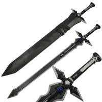 PS-9495-B - Black Blue Jewel Fantasy Sword and Sheath