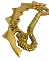 BR-249-DRG1 - Solid Brass Embark The Dragon Xtra Large Tekko Brass Knuckles