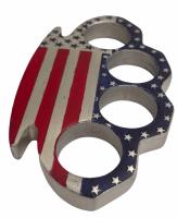 CI-300-USF - American Flag Full Color Heavy Duty Brass Knuckle Paperweight