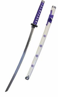 Japanese Katana with Purple Designs