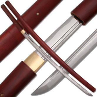 Shirasaya Functional Katana Bushido Rosewood Sword Full Tang Battle Ready