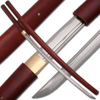 SK657-405CA - Shirasaya Functional Katana Bushido Rosewood Sword Full Tang Battle Ready