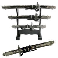 S-237/BK4 - 3 Piece Samurai Sword Letter Opener Set - S-237/BK4 by SKD Exclusive Collection