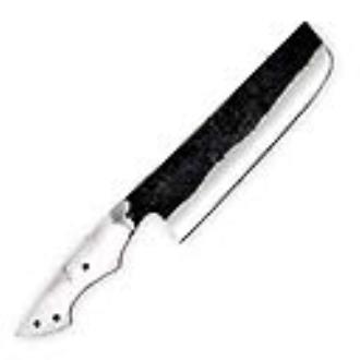 White Deer 1095 Forged Steel Blank DIY Butcher's Cleaver Japanese Knife