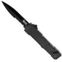 SCHOTF3BS - Schrade Viper Out-the-Front Assisted Opening Knife Black Blade