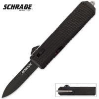 SCHOTF5B - Schrade Out The Front Assisted Open Spear Point Pocket Knife Bla