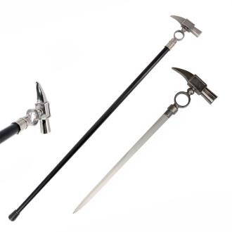 Aluminum Hammer Handle Style Sword Cane