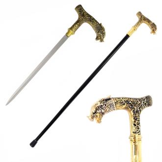 Roaring Dragon Head Walking Sword Cane