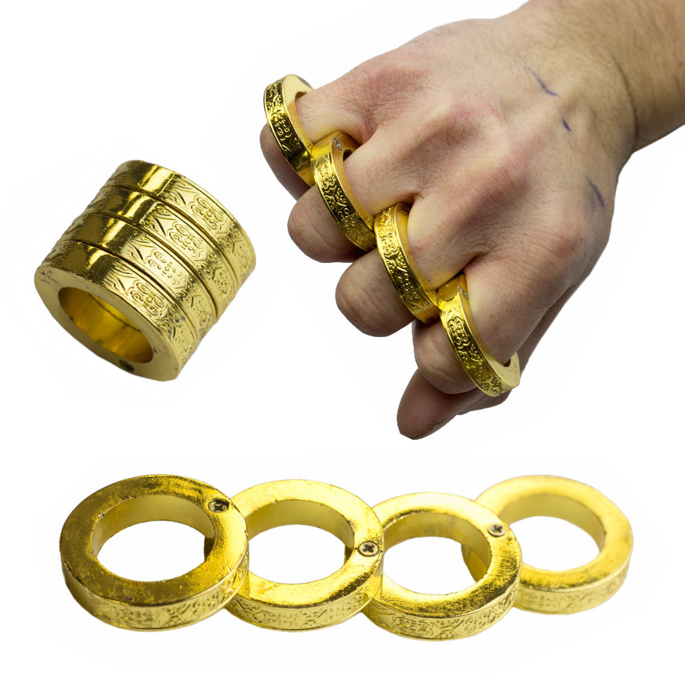 Solid Steel Knuckle Duster Brass Knuckle - Blue – Panther Wholesale