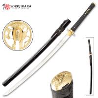 SJ022 - Sokojikara Golden Tiger Katana And Scabbard