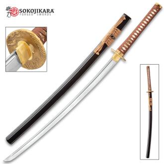 Sokojikara Golden Crane Japanese Katana And Scabbard