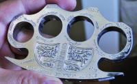 P-493-SL - Latin Deus Ex Machina Knuckles - Silver