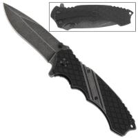 SP1261BK - Recruit Drop Point Spring Assist Knife